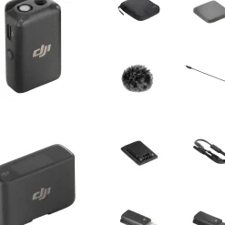 DJI Mic Compact Digital Wireless Microphone System/Recorder for Camera & Smartphone