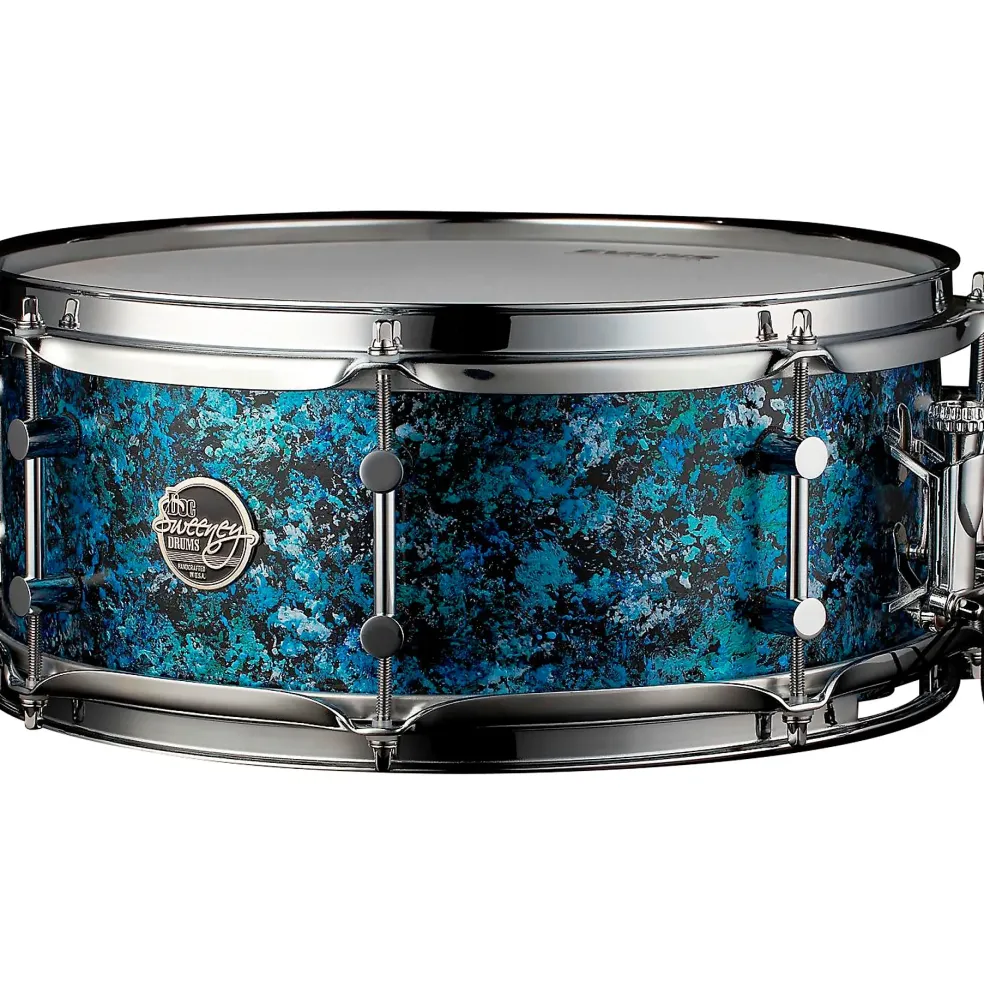 Doc Sweeney Drums Blue Galaxy Steam Bent European Beech Snare Drum 14 x 5.5 in.