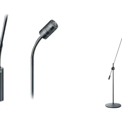 DPA Microphones 4018 Supercardioid Mic, Black, XLR, 77 cm (30 in) Boom, Floor Stand, Single Mic