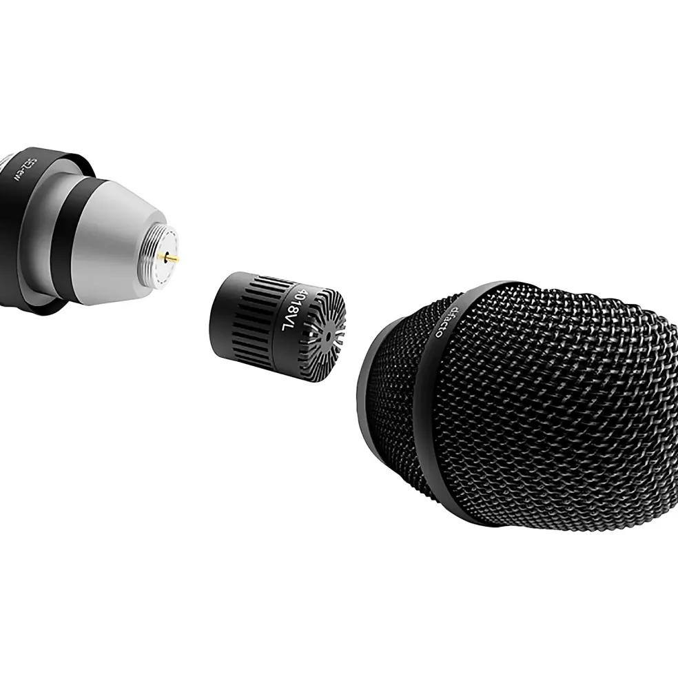 DPA Microphones d:facto 4018VL Linear Supercardioid Mic, SE2-ew Adapter (Sennheiser 2000/6000/9000/evolution/D1), Black
