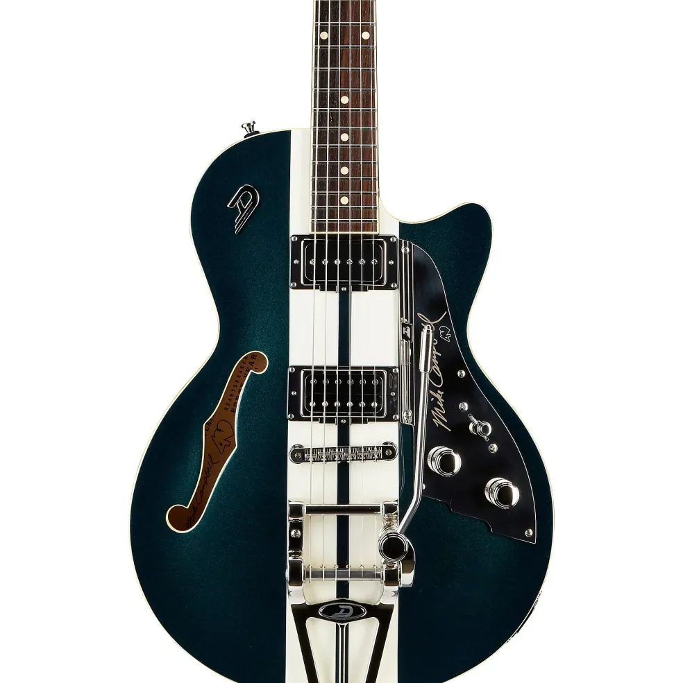 Duesenberg USA Alliance Mike Campbell 40th Anniversary Electric Guitar Catalina Green and White