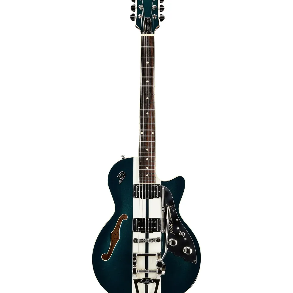 Duesenberg USA Alliance Mike Campbell 40th Anniversary Electric Guitar Catalina Green and White