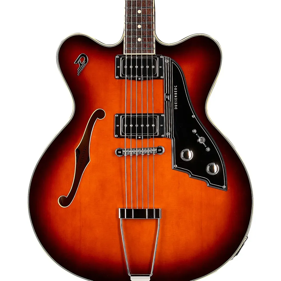 Duesenberg USA Fullerton Hollow Electric Guitar Vintage Burst