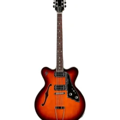 Duesenberg USA Fullerton Hollow Electric Guitar Vintage Burst