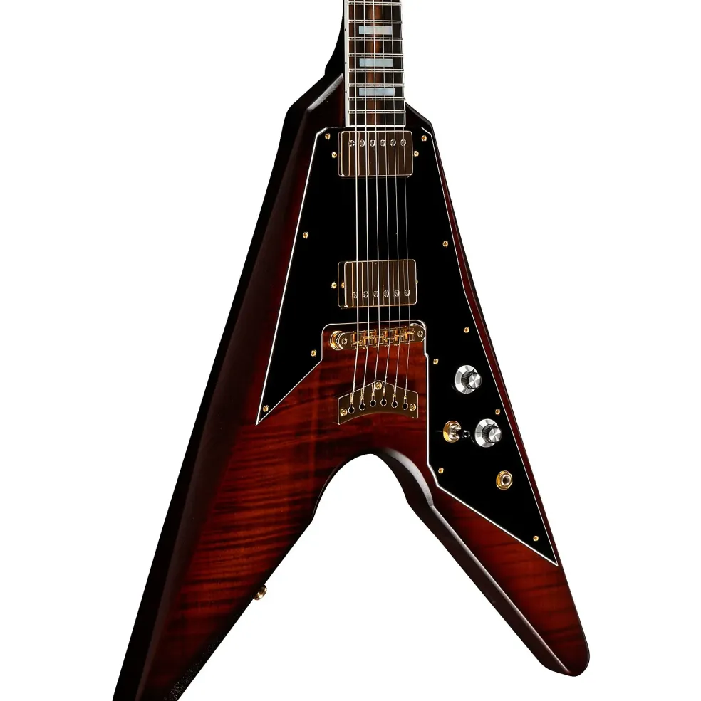Dunable Guitars Asteroid Electric Guitar Flame Top Amber Burst