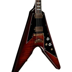 Dunable Guitars Asteroid Electric Guitar Flame Top Amber Burst