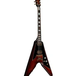 Dunable Guitars Asteroid Electric Guitar Flame Top Amber Burst