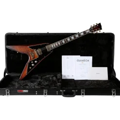 Dunable Guitars Asteroid Electric Guitar Flame Top Amber Burst