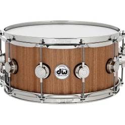 DW Cherry Mahogany Natural Lacquer With Nickel Hardware Snare Drum 14x6.5" 14 x 6.5 in.