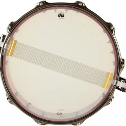 DW Collector's Exotic Purpleheart With Heart Graphic Snare Drum, Black Nickel Hardware 14 x 4 in.