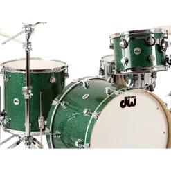 DW Collector's Series 4-Piece Lacquer Specialty Shell Pack Cherry Wood to Burnt Toast Fade Chrome Hardware