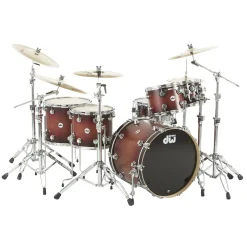 DW Collector's Series Satin Specialty 5-Piece Shell Pack Tobacco Burst Chrome Hardware