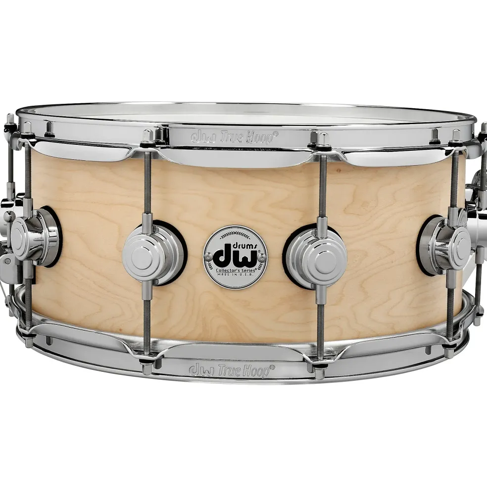 DW Collector's Series Satin Oil Snare Drum 14 x 6 in. Natural with Chrome Hardware