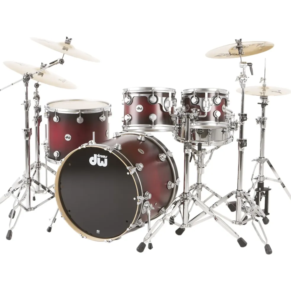 DW Collector's Series Satin Black Over Brass Snare Drum With Black Nickel Hardware 14 x 8 in.
