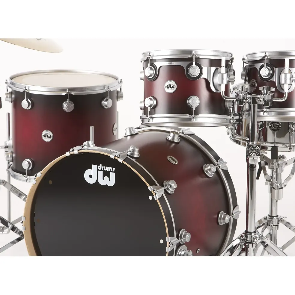 DW Collector's Series Satin Black Over Brass Snare Drum With Black Nickel Hardware 14 x 8 in.