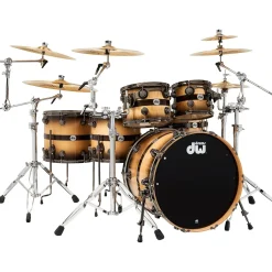 DW Collector's Series Sycamore Ziricote 6-Piece Shell Pack With Chrome Hardware