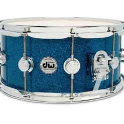 DW Collector's SSC Maple Finish Ply Snare Drum 14 x 6.5 in. Blue Glass