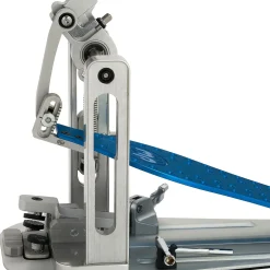 DW Colorboard Machined Direct Drive Double Bass Drum Pedal With Cobalt Footboard