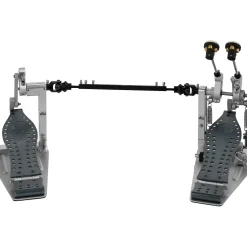 DW Colorboard Machined Direct Drive Double Bass Drum Pedal With Gun Metal Footboard