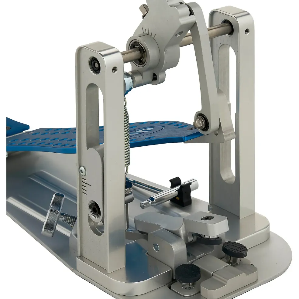 DW Colorboard Machined Direct Drive Single Bass Drum Pedal With Cobalt Footboard