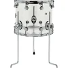 DW Design Series Acrylic Floor Tom With Chrome Hardware 14 x 12 in. Clear
