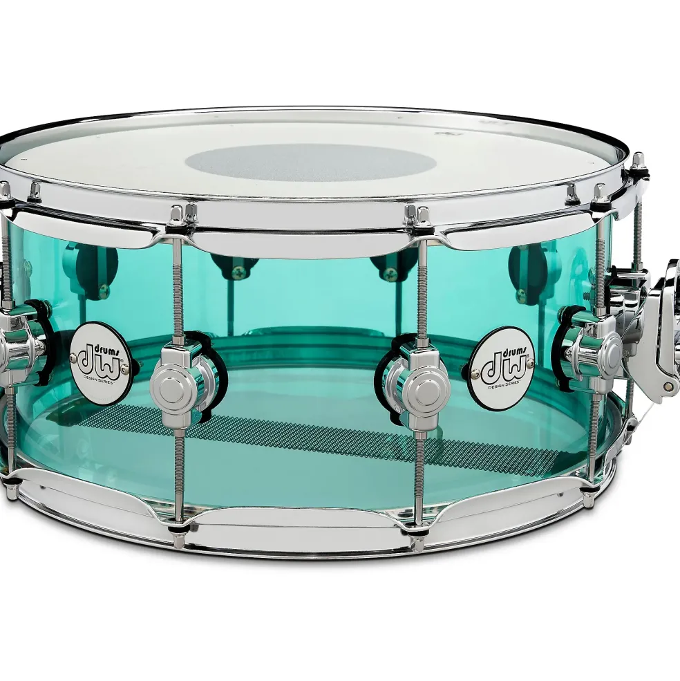 DW Design Series Acrylic Snare Drum 14 x 6.5 in. Sea Glass