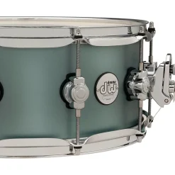 DW Design Series Snare Drum 14 x 6 in. Satin Sage Metallic