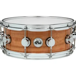 DW Exotic Fiddleback Eucalyptus Lacquer Snare 14 x 5.5 in. Chrome Hardware