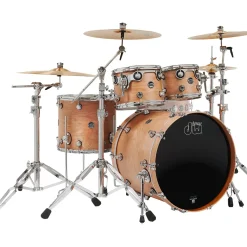 DW Limited-Edition Performance Series Birch 4-Piece Shell Pack With 22" Bass Drum Natural Satin Oil