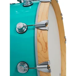 DW 3-Piece Collector's Series Santa Monica Shell Pack With Satin Chrome Hardware Sea Foam Green
