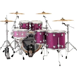DW 5-Piece Collectors SSC Maple Finish Ply Shell Pack with 22 in. Bass Drum - Purple Glass