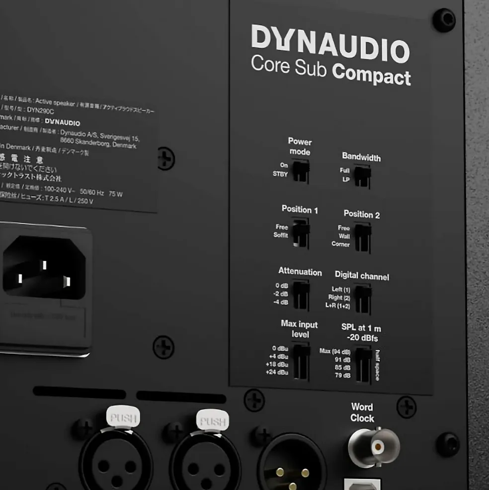 Dynaudio Core Sub Compact 9-inch Dual Powered Studio Subwoofer