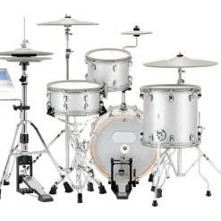 EFNOTE 5 Acoustic Designed Electronic Drum Set White Sparkle