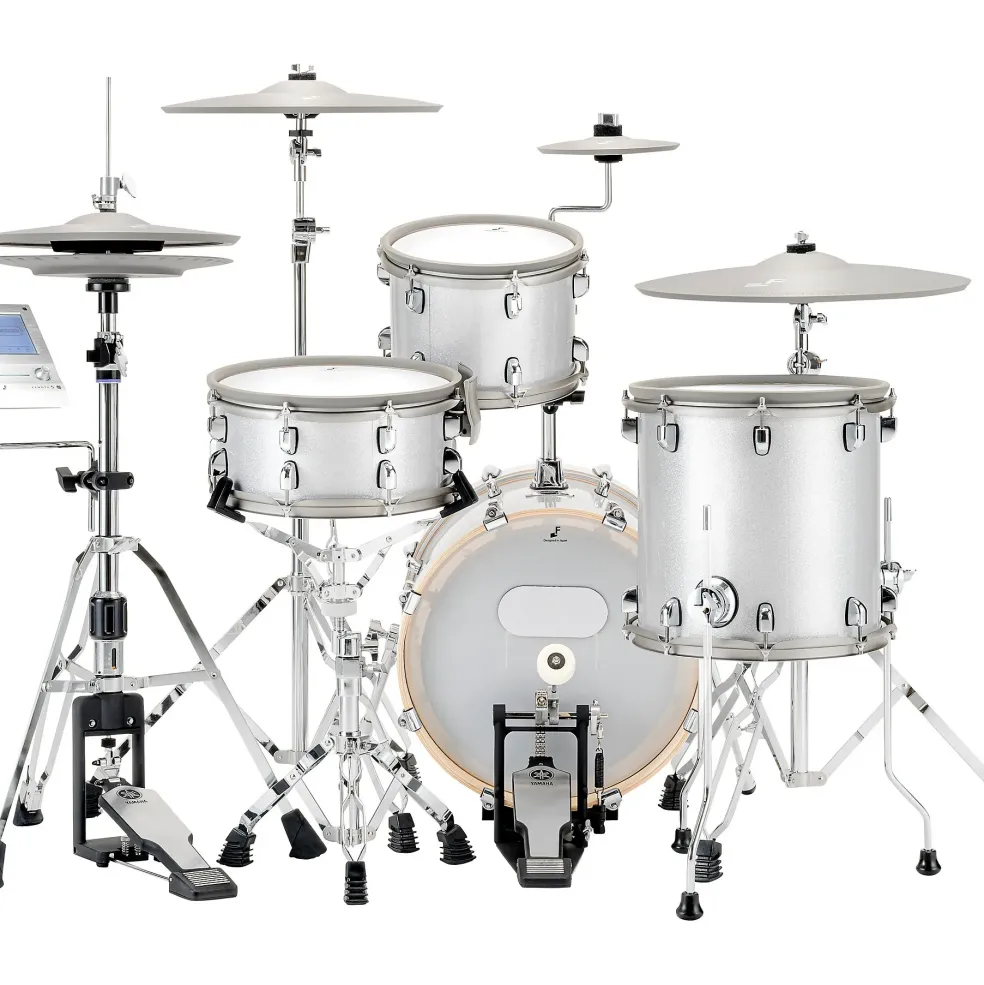 EFNOTE 5 Acoustic Designed Electronic Drum Set White Sparkle