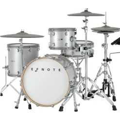 EFNOTE 7 Acoustic Designed Electronic Drum Set White Sparkle