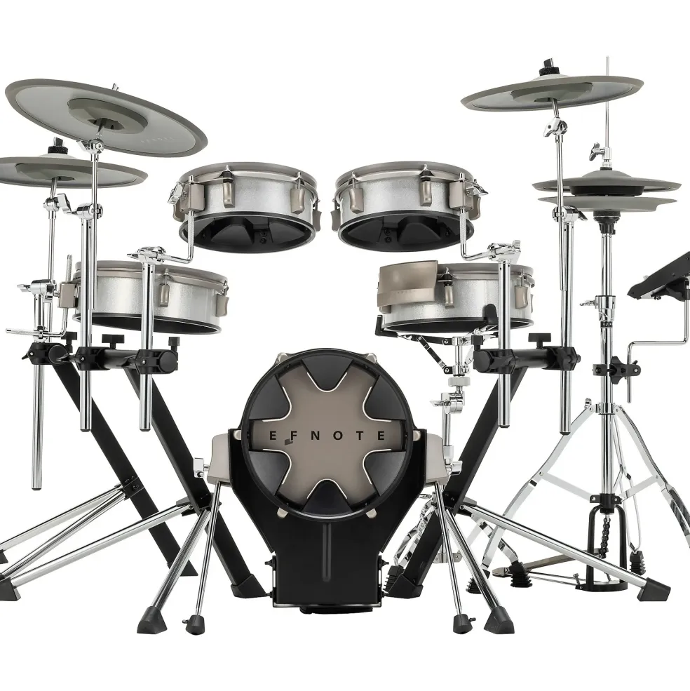 EFNOTE 3B Acoustic Designed Electronic Drum Set White Sparkle
