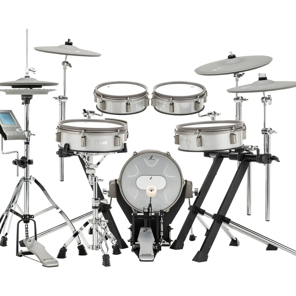 EFNOTE 3B Acoustic Designed Electronic Drum Set White Sparkle