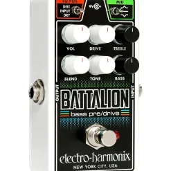 Electro-Harmonix Nano Battalion Bass Preamp & Overdrive Effects Pedal