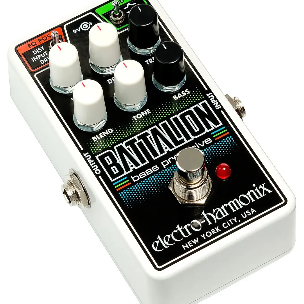 Electro-Harmonix Nano Battalion Bass Preamp & Overdrive Effects Pedal