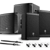 Electro-Voice ZLX-8P G2 Powered Speaker Pair With ELX200-12SP Subwoofers, Stands and Cables