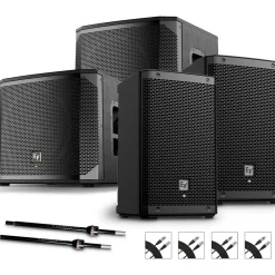 Electro-Voice ZLX-8P G2 Powered Speaker Pair With ELX200-12SP Subwoofers, Stands and Cables
