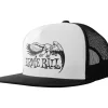 Ernie Ball Black & White Trucker Cap w/ Ernie Ball Eagle