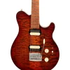 Ernie Ball Music Man Axis Super Sport Quilted Maple Top Electric Guitar Roasted Amber