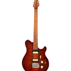 Ernie Ball Music Man Axis Super Sport Quilted Maple Top Electric Guitar Roasted Amber