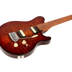 Ernie Ball Music Man Axis Super Sport Quilted Maple Top Electric Guitar Roasted Amber