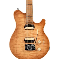 Ernie Ball Music Man Axis Super Sport Quilt Top (satin) Electric Guitar Honey Pot