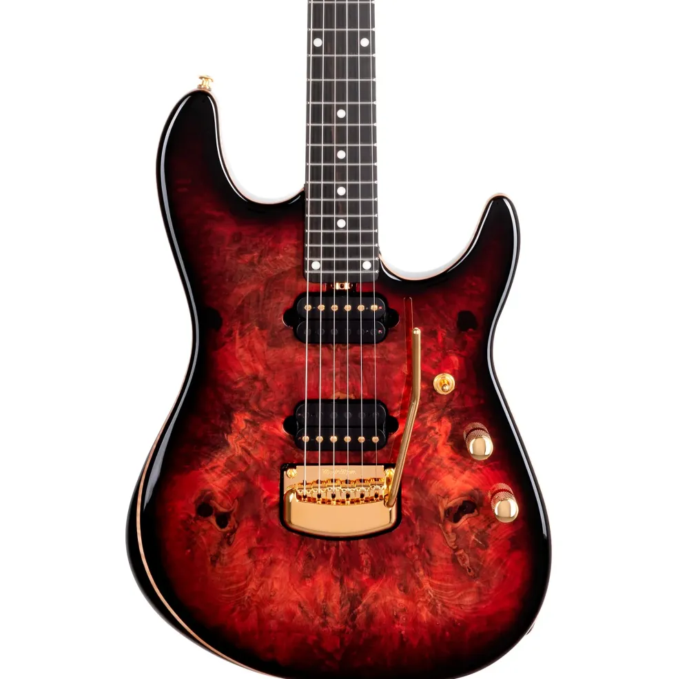 Ernie Ball Music Man Jason Richardson Artist Series Cutlass Electric Guitar Rorschach Red