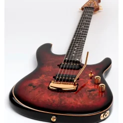 Ernie Ball Music Man Jason Richardson Artist Series Cutlass Electric Guitar Rorschach Red