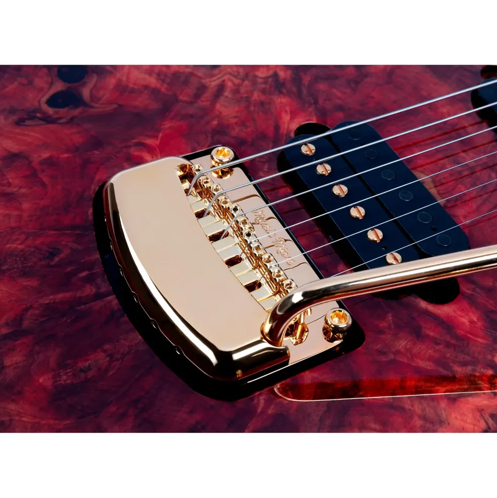 Ernie Ball Music Man Jason Richardson Artist Series Cutlass Electric Guitar Rorschach Red