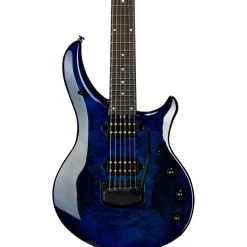 Ernie Ball Music Man John Petrucci BFR Majesty 6 Quilt Top Electric Guitar Blue Ink